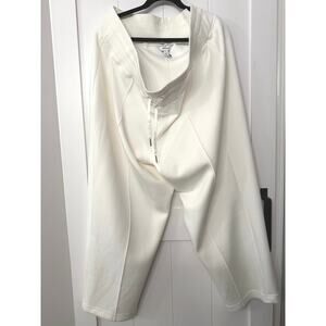 Spanx AirEssentials Luxe Straight-leg Pant drawstring sz 3XLT in white GUC